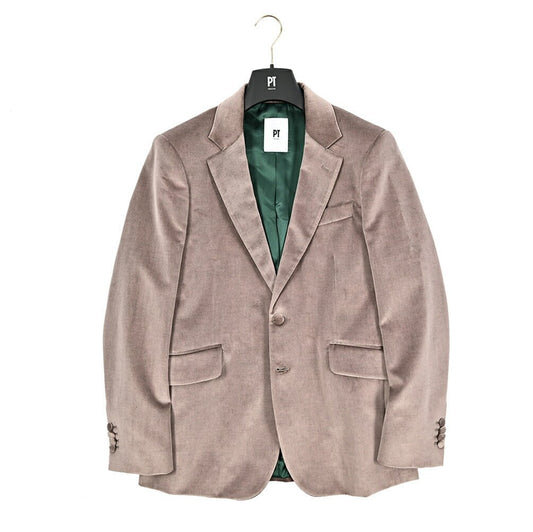 PT TORINO コットン100%ベロア 2Bシングルテーラードジャケット｜430395-46｜GUARDAROBA MILANO OFFICIAL STORE