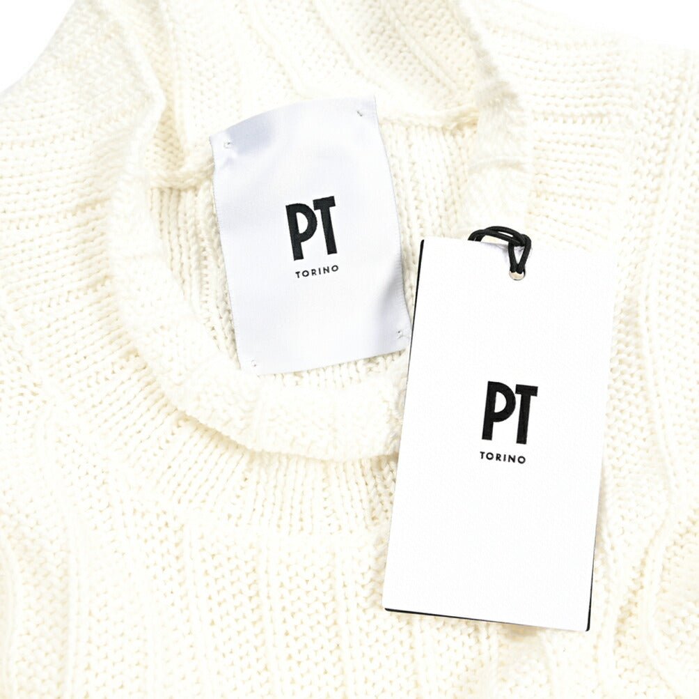 PT TORINO コットン100% モックネックニットセーター｜426171 - 48｜GUARDAROBA MILANO OFFICIAL STORE