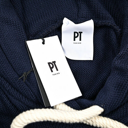 PT TORINO コットン100% ミドルゲージニットパーカー｜426180｜GUARDAROBA MILANO OFFICIAL STORE