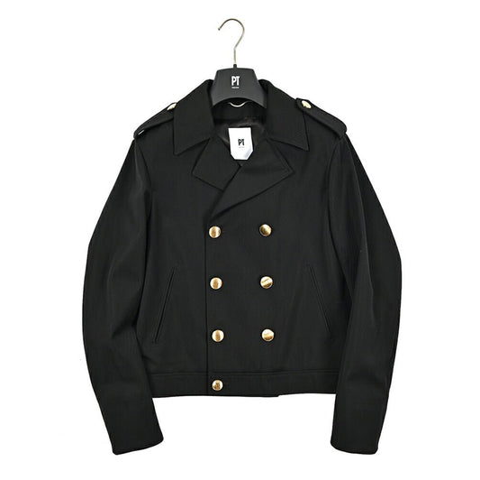 PT TORINO ヴァージンウール100% ダブルブレストショートブルゾン｜430415-48｜GUARDAROBA MILANO OFFICIAL STORE