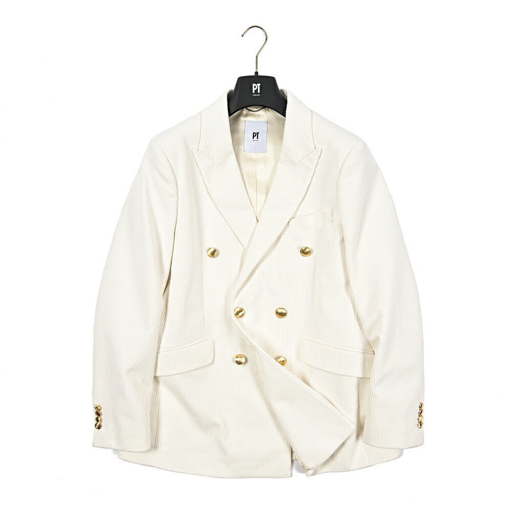 PT TORINO コットン100% 6Bダブルコーデュロイジャケット｜430385-46｜GUARDAROBA MILANO OFFICIAL STORE