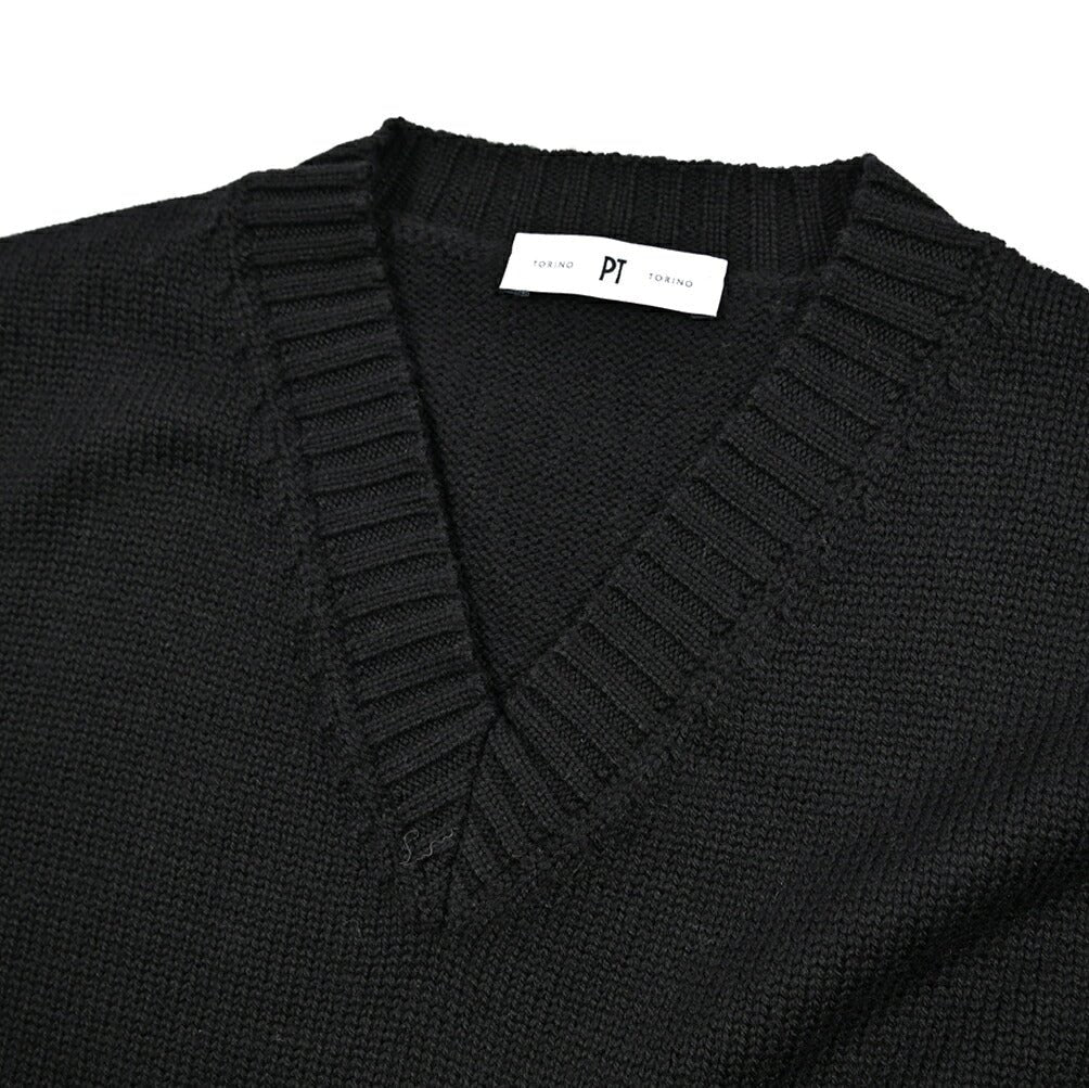 PT TORINO ウール100% Vネックニットセーター｜430500-50｜GUARDAROBA MILANO OFFICIAL STORE