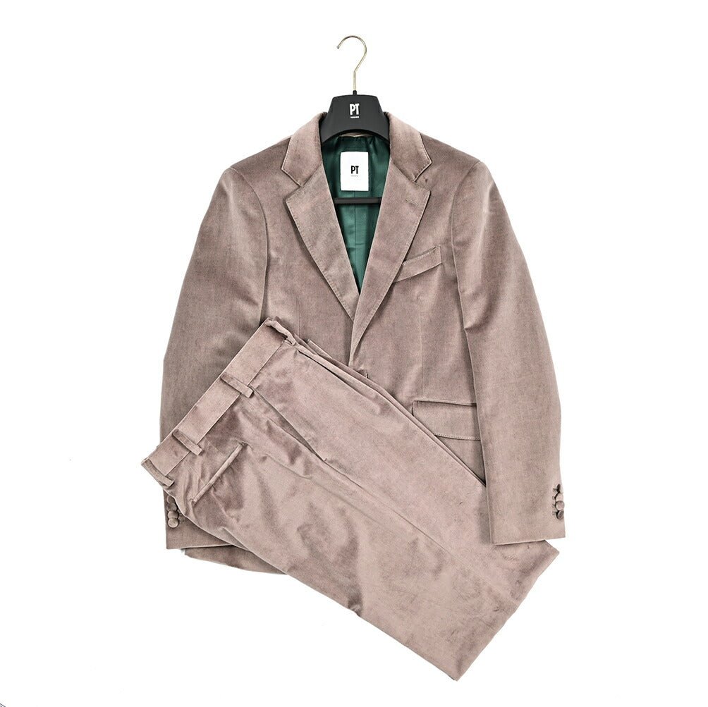 PT TORINO コットンベロア 2Bシングルテーラードスーツ｜430355｜GUARDAROBA MILANO OFFICIAL STORE
