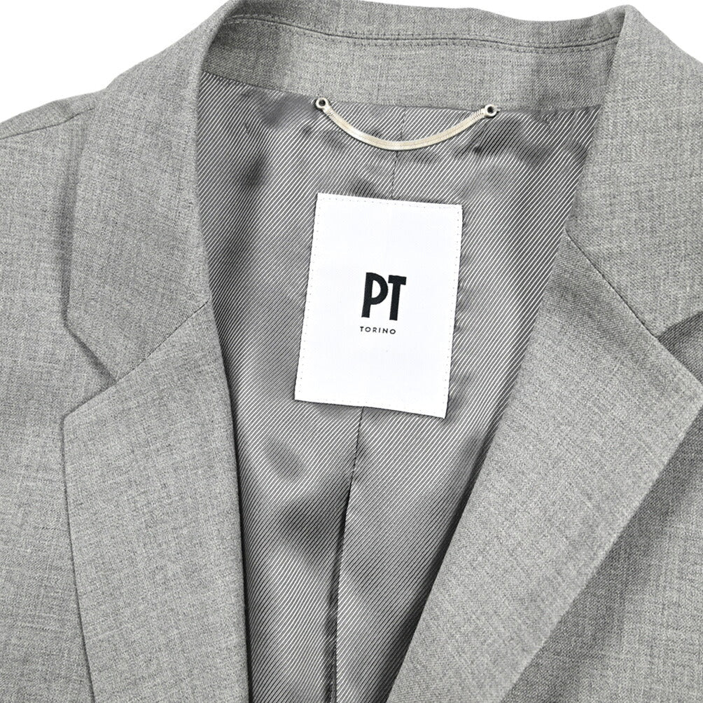 PT TORINO ビスコース混ウール 2Bシングルテーラードジャケット｜430369｜GUARDAROBA MILANO OFFICIAL STORE