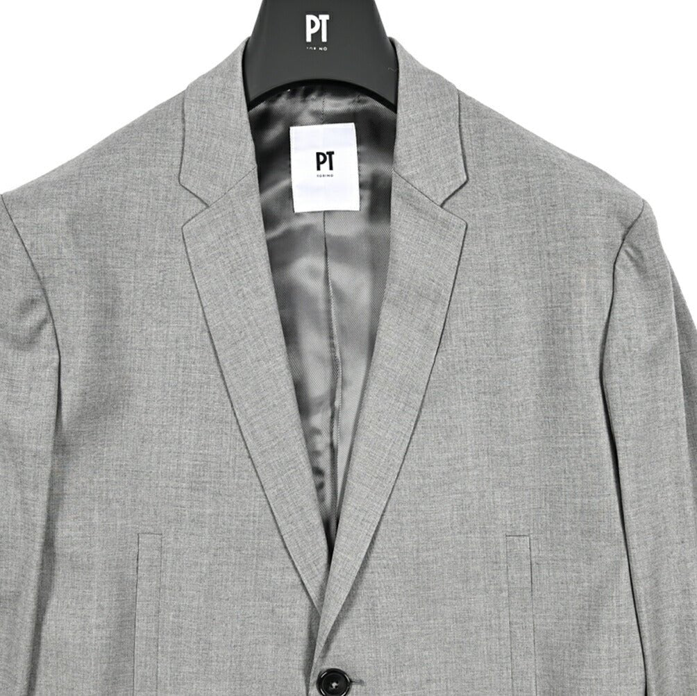 PT TORINO ビスコース混ウール 2Bシングルテーラードジャケット｜430369｜GUARDAROBA MILANO OFFICIAL STORE