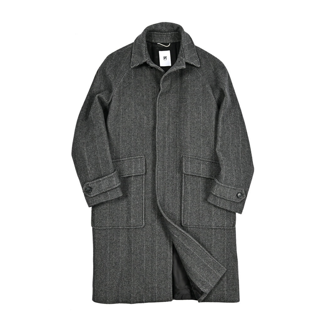 PT TORINO ウールカシミヤ ステンカラーコート(バルマカーンコート)｜426077｜GUARDAROBA MILANO OFFICIAL STORE