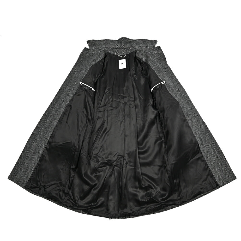 PT TORINO ウールカシミヤ ステンカラーコート(バルマカーンコート)｜426077｜GUARDAROBA MILANO OFFICIAL STORE