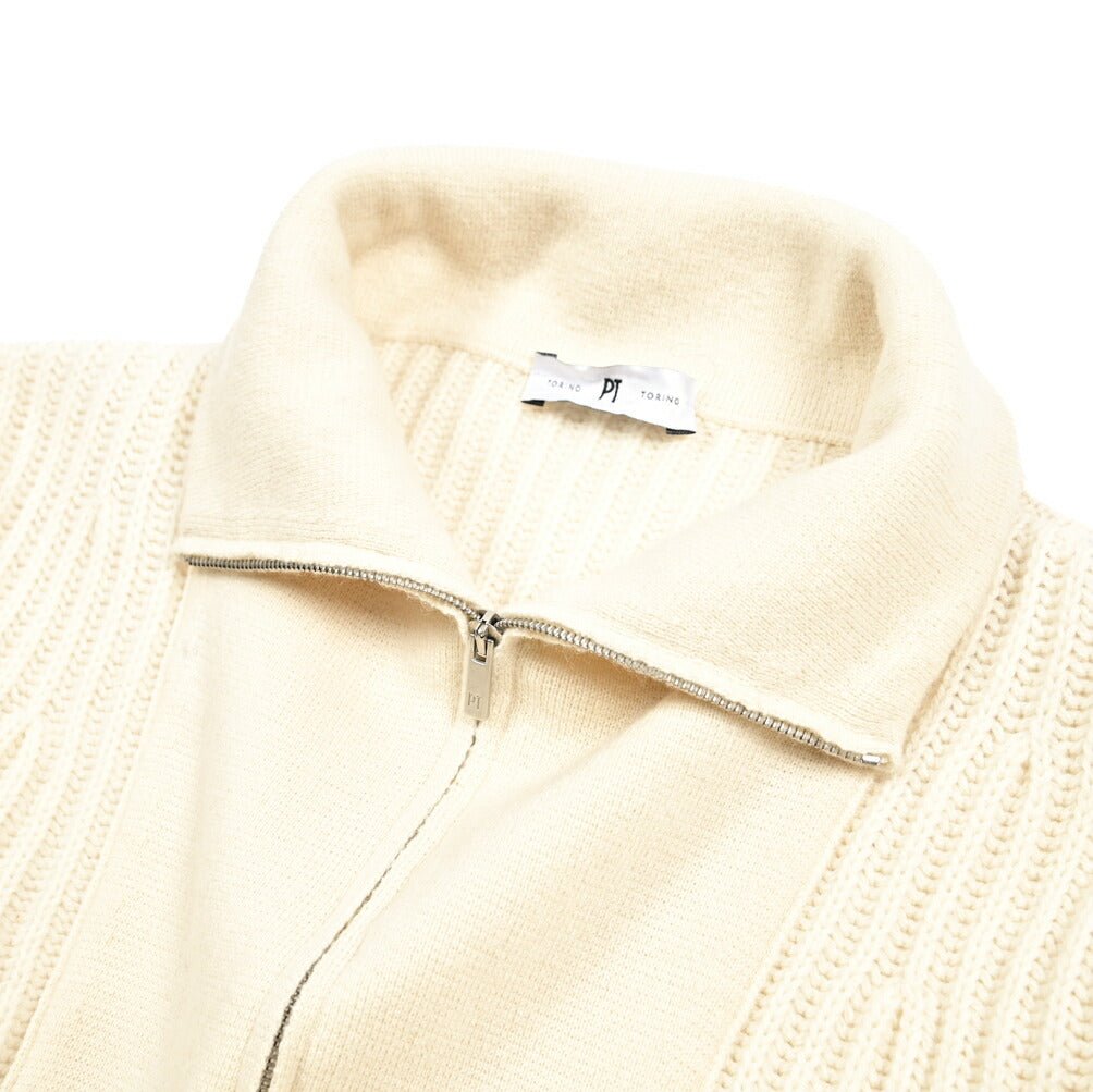 PT TORINO ウールカシミヤ ミドルゲージハーフジップセーター｜426177｜GUARDAROBA MILANO OFFICIAL STORE