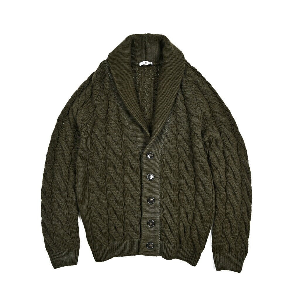PT TORINO ウールカシミヤ ショールカラーケーブルニットカーディガン｜426185｜GUARDAROBA MILANO OFFICIAL STORE