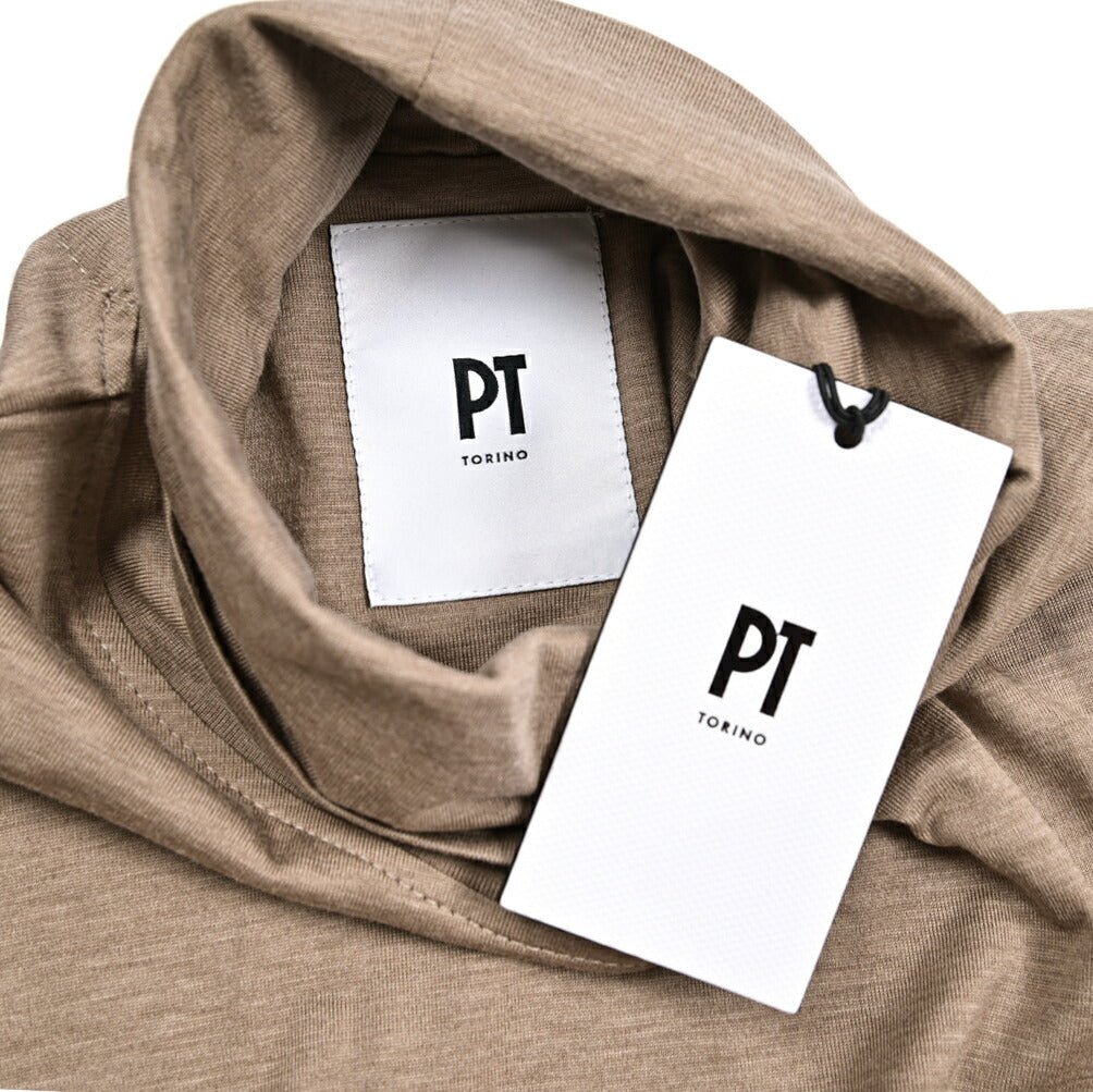 PT TORINO シルク混コットン タートルネックニットシャツ｜426213｜GUARDAROBA MILANO OFFICIAL STORE