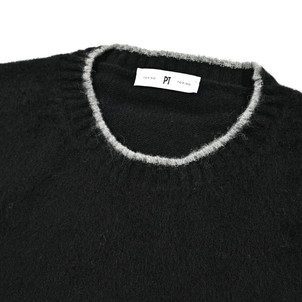 PT TORINO カシミヤ混ウール クルーネックニットセーター｜430429-50｜GUARDAROBA MILANO OFFICIAL STORE