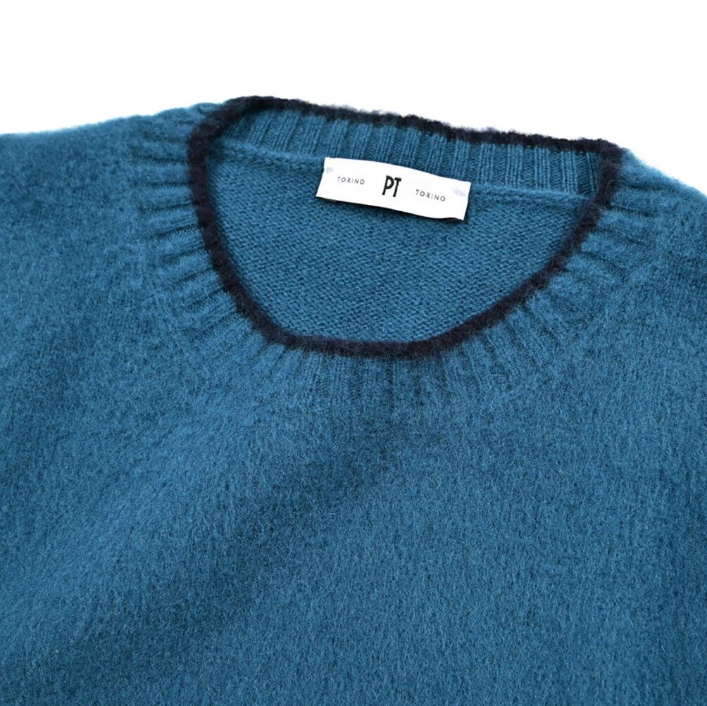 PT TORINO カシミヤ混ウール クルーネックニットセーター｜430438-50｜GUARDAROBA MILANO OFFICIAL STORE