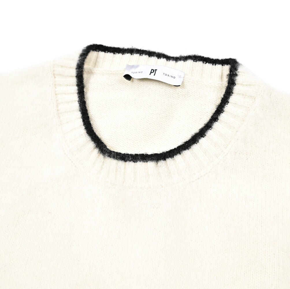 PT TORINO カシミヤ混ウール クルーネックニットセーター｜430446-52｜GUARDAROBA MILANO OFFICIAL STORE