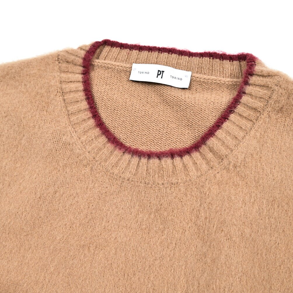 PT TORINO カシミヤ混ウール クルーネックニットセーター｜430449｜GUARDAROBA MILANO OFFICIAL STORE