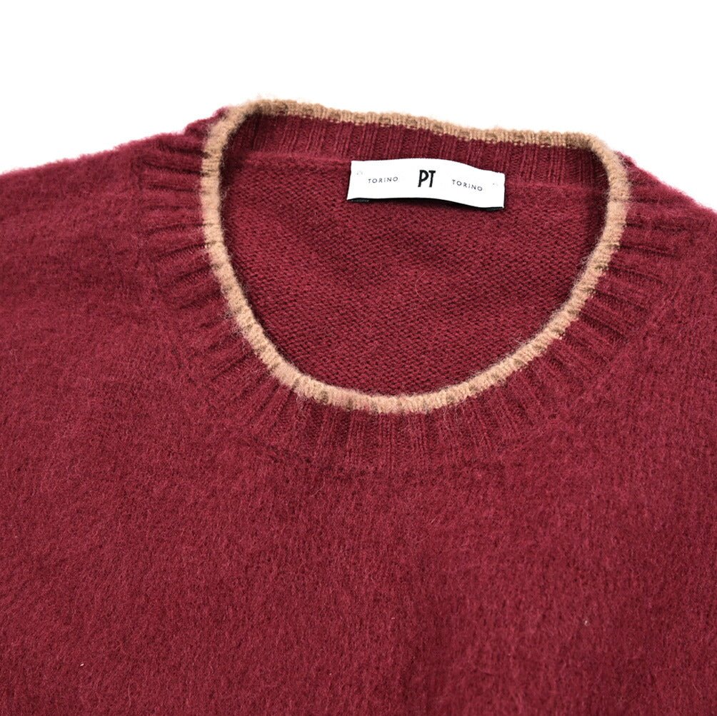 PT TORINO カシミヤ混ウール クルーネックニットセーター｜430450-50｜GUARDAROBA MILANO OFFICIAL STORE