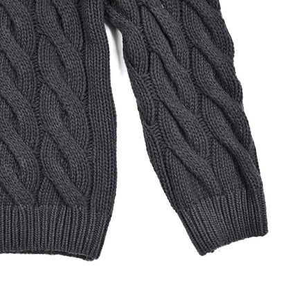 PT TORINO カシミヤ混ウール クルーネックケーブルニットセーター｜430526｜GUARDAROBA MILANO OFFICIAL STORE