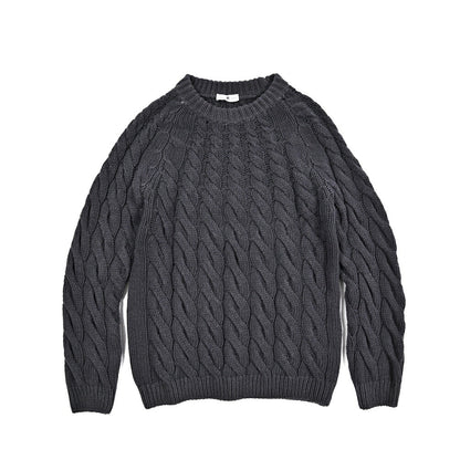 PT TORINO カシミヤ混ウール クルーネックケーブルニットセーター｜430526｜GUARDAROBA MILANO OFFICIAL STORE