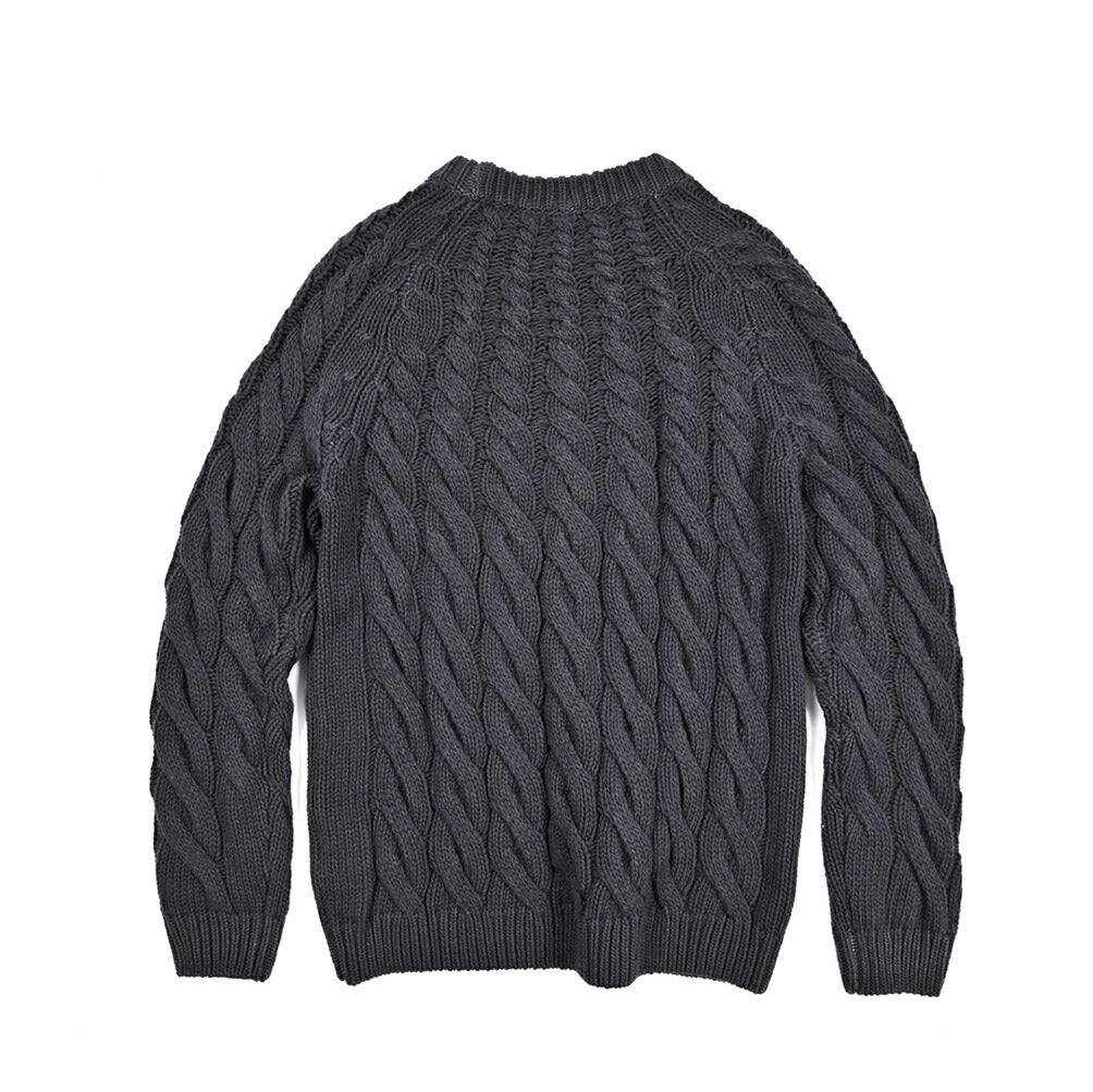 PT TORINO カシミヤ混ウール クルーネックケーブルニットセーター｜430526｜GUARDAROBA MILANO OFFICIAL STORE