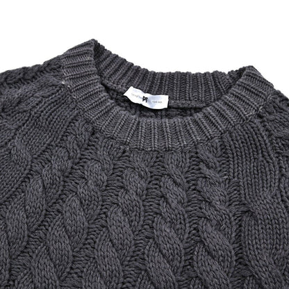 PT TORINO カシミヤ混ウール クルーネックケーブルニットセーター｜430526｜GUARDAROBA MILANO OFFICIAL STORE