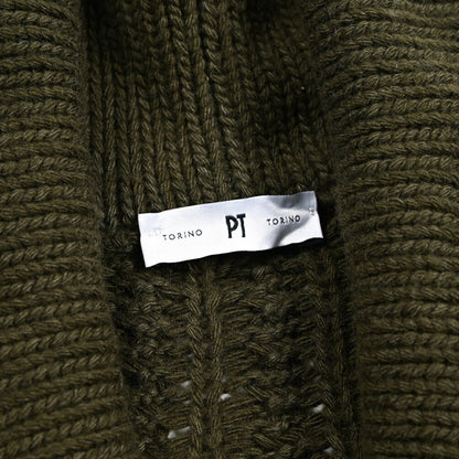 PT TORINO カシミヤ混ウール ケーブルニットショールカラーカーディガン｜430527｜GUARDAROBA MILANO OFFICIAL STORE