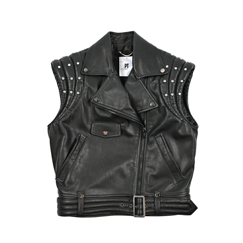 PT TORINO レザーバイカーベスト｜430635｜GUARDAROBA MILANO OFFICIAL STORE