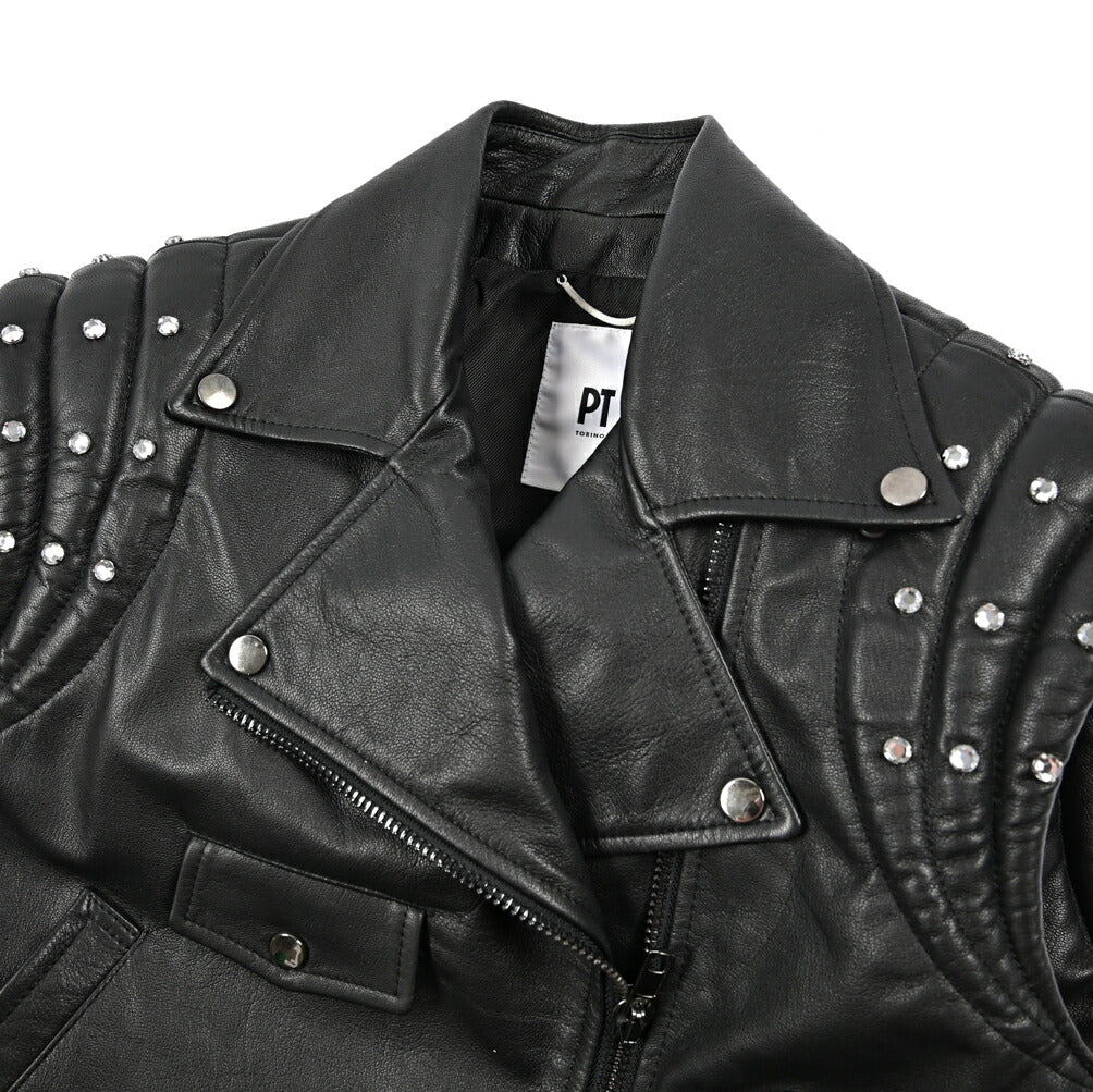 PT TORINO レザーバイカーベスト｜430635｜GUARDAROBA MILANO OFFICIAL STORE