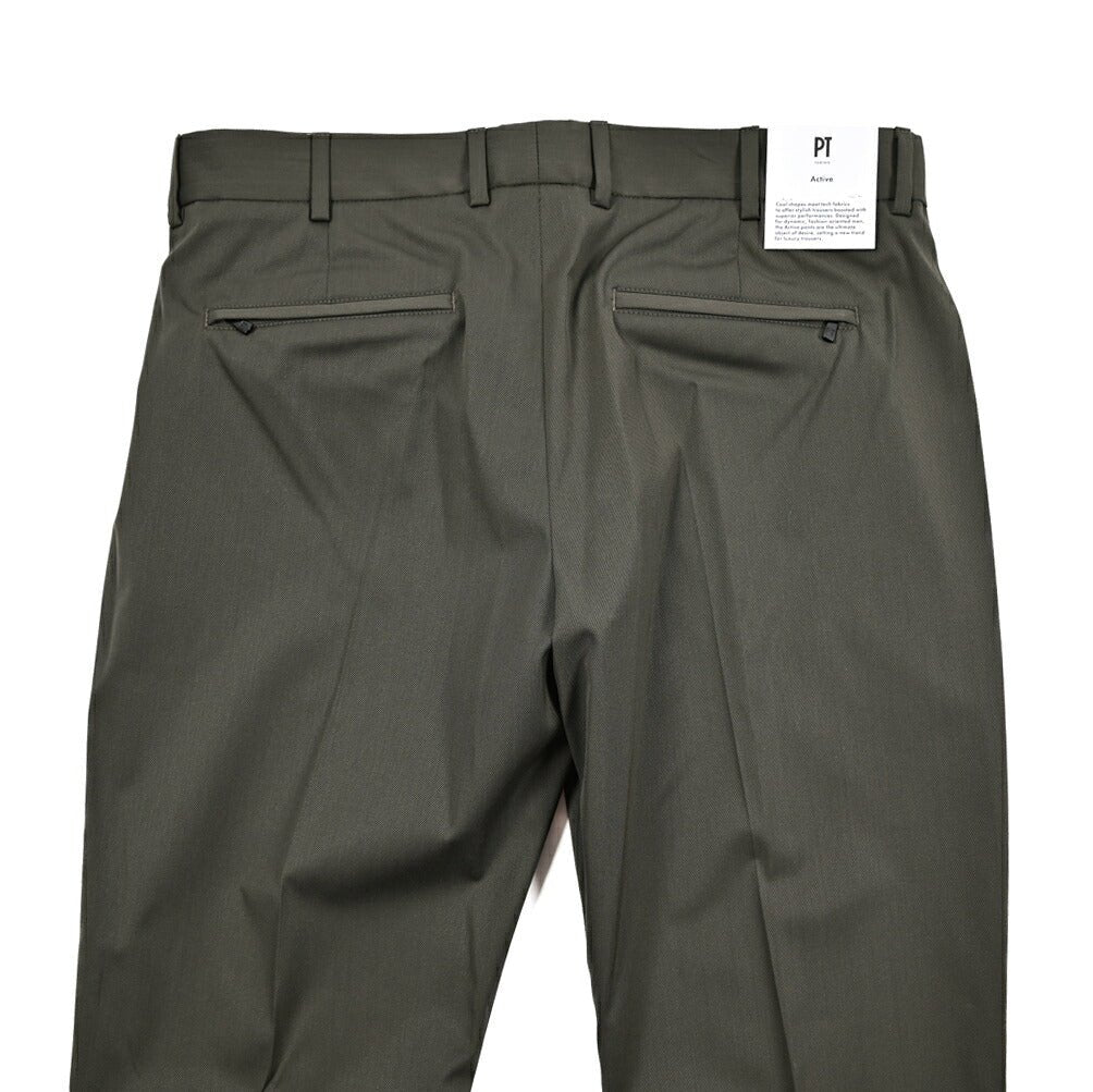 PT TORINO Active EPSILON ストレッチウール ノータックパンツ｜430675-44｜GUARDAROBA MILANO OFFICIAL STORE