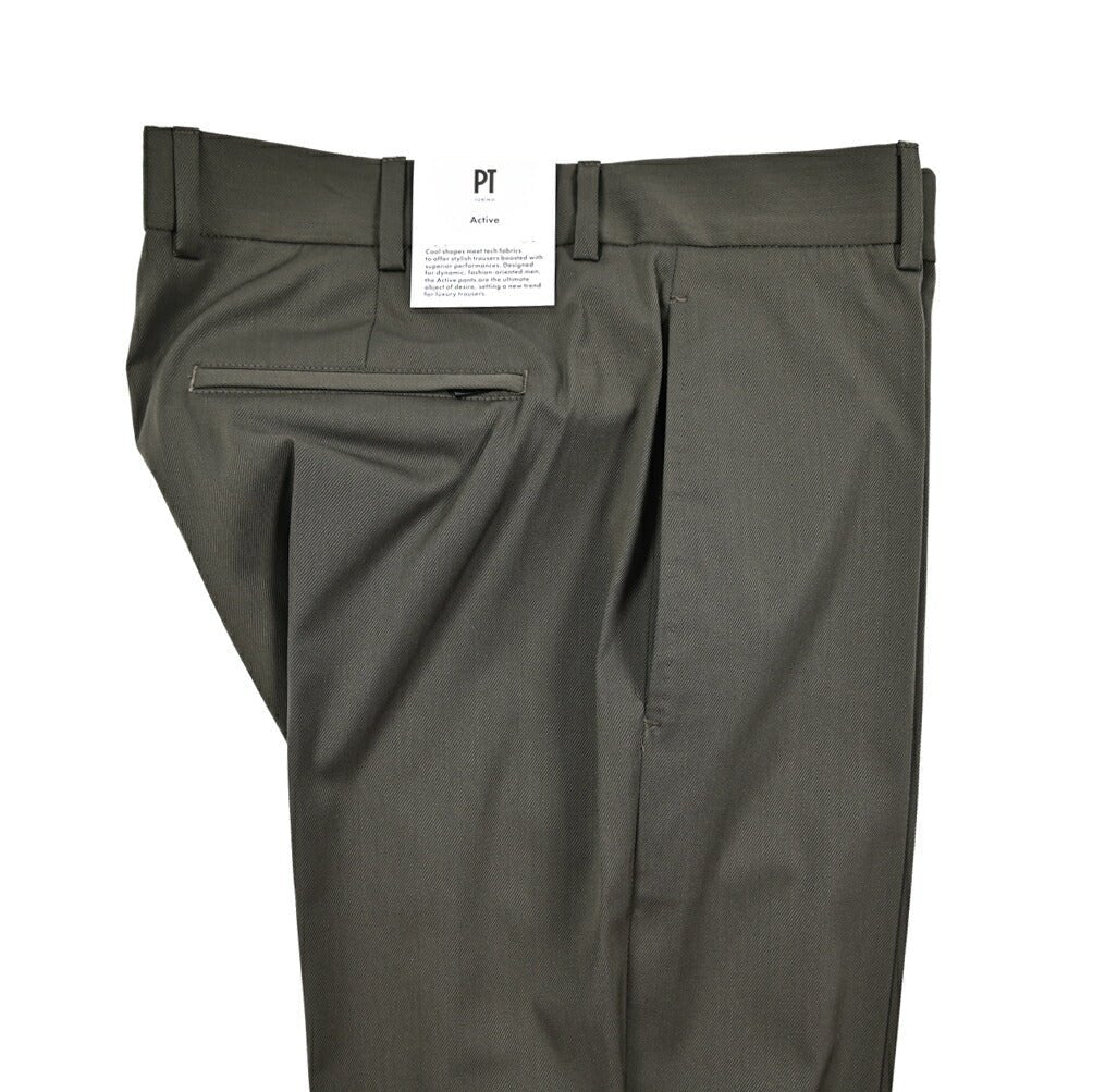 PT TORINO Active EPSILON ストレッチウール ノータックパンツ｜430675-44｜GUARDAROBA MILANO OFFICIAL STORE