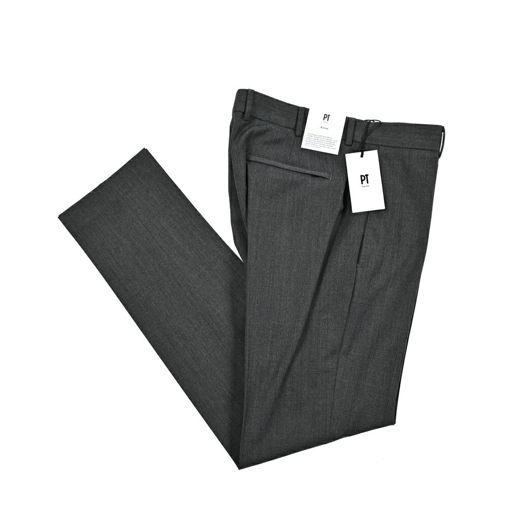 PT TORINO Active EPSILON 高機能ストレッチウール ノータックパンツ TECHNO WASHABLE WOOL｜430881｜GUARDAROBA MILANO OFFICIAL STORE