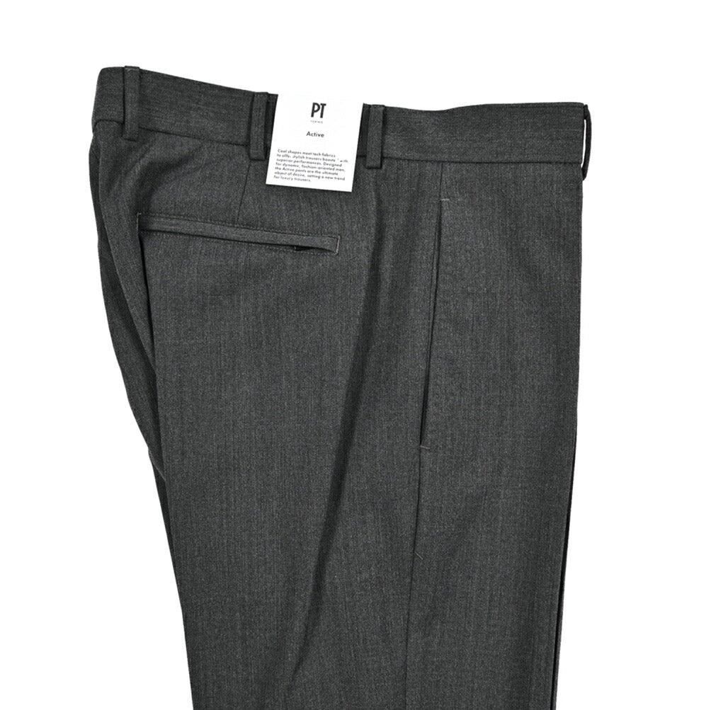 PT TORINO Active EPSILON 高機能ストレッチウール ノータックパンツ TECHNO WASHABLE WOOL｜430881｜GUARDAROBA MILANO OFFICIAL STORE