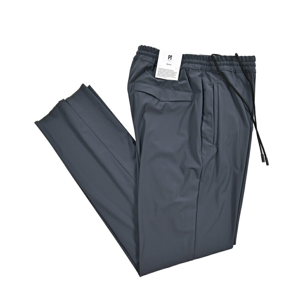 PT TORINO Active "OMEGA" 軽量ナイロン ドローコード付きイージーパンツ｜423852 - 50｜GUARDAROBA MILANO OFFICIAL STORE