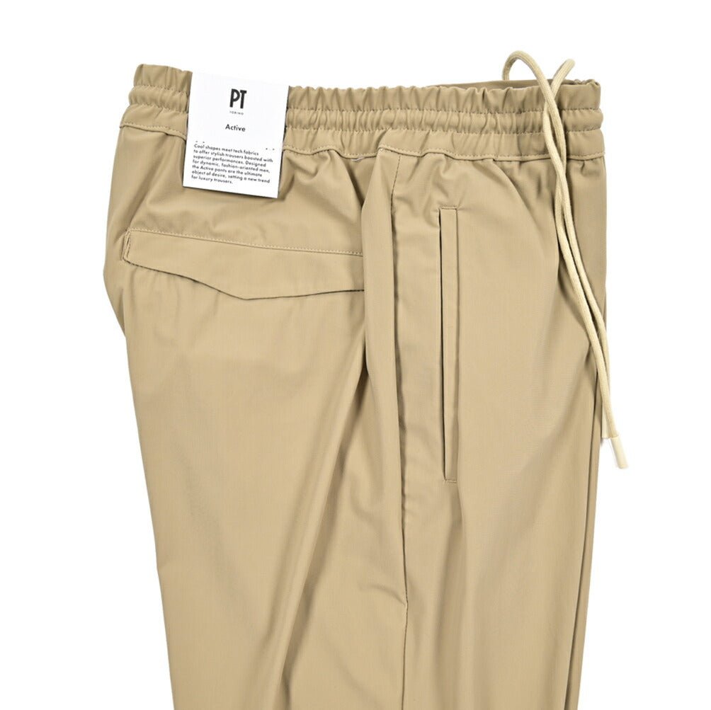 PT TORINO Active "OMEGA" 軽量ナイロン ドローコード付きイージーパンツ｜423892 - 48｜GUARDAROBA MILANO OFFICIAL STORE