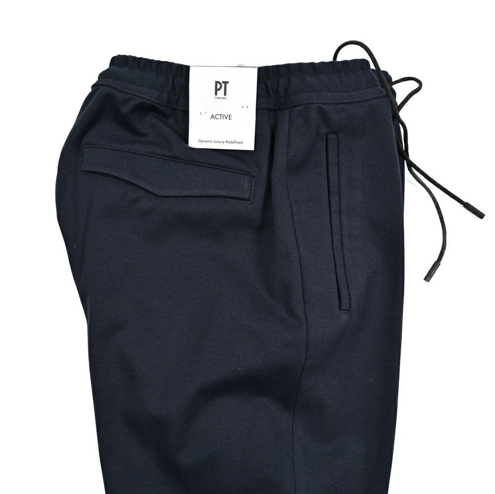 PT TORINO Active "OMEGA" ビスコース混ナイロン ドローコード付きリラックステーパードパンツ｜430747-48｜GUARDAROBA MILANO OFFICIAL STORE