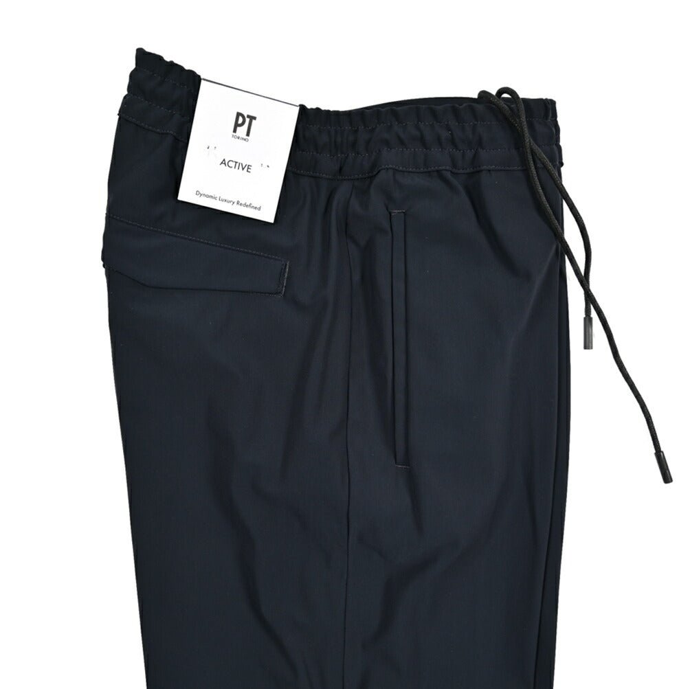 PT TORINO Active "OMEGA" 高機能ストレッチナイロン ドローコード付きリラックステーパードパンツ｜430829-48｜GUARDAROBA MILANO OFFICIAL STORE