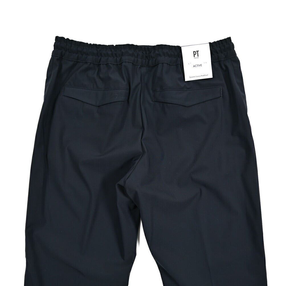 PT TORINO Active "OMEGA" 高機能ストレッチナイロン ドローコード付きリラックステーパードパンツ｜430829-48｜GUARDAROBA MILANO OFFICIAL STORE