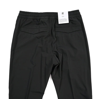 PT TORINO Active “OMEGA” コットン混ナイロン ドローコード付きストレッチパンツ ブラック 44 | GUARDAROBA MILANO OFFICIAL STORE
