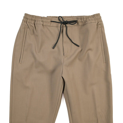 PT TORINO Active “OMEGA” ストレッチウール ドローコード付付きノータックスラックス ブラウン 46 | GUARDAROBA MILANO OFFICIAL STORE