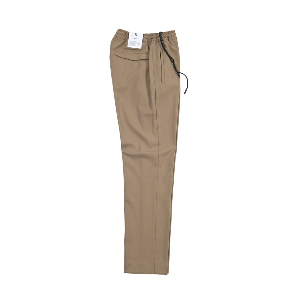 PT TORINO Active “OMEGA” ストレッチウール ドローコード付付きノータックスラックス ブラウン 46 | GUARDAROBA MILANO OFFICIAL STORE