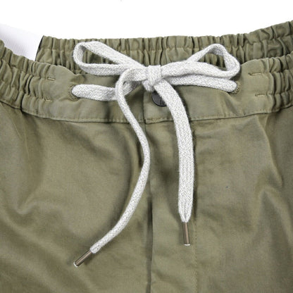 PT TORINO Active “OMEGA” ストレッチコットン ドローコード付きパンツ カーキグリーン 48 | GUARDAROBA MILANO OFFICIAL STORE