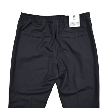 PT TORINO Active "OMEGA" 高機能ウォッシャブルウール ドローコード付きリラックステーパードパンツ TECHNO WASHABLE WOOL｜430750-48｜GUARDAROBA MILANO OFFICIAL STORE