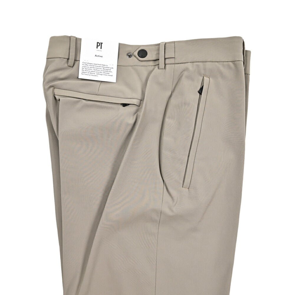 PT TORINO Active SIGMA コットン混 ノータックパンツ｜430638-44｜GUARDAROBA MILANO OFFICIAL STORE