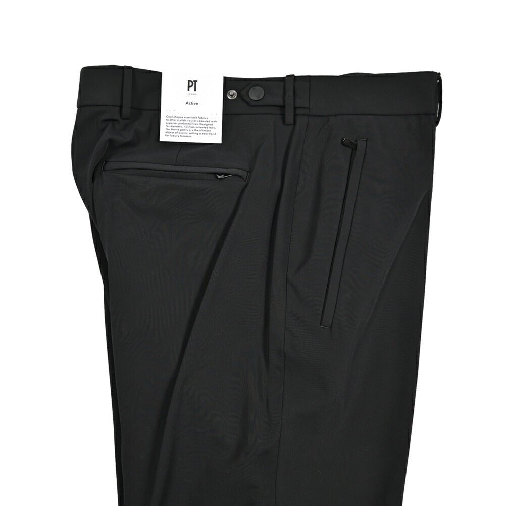 PT TORINO Active "SIGMA" コットンナイロン ノータックイージーパンツ｜430817-46｜GUARDAROBA MILANO OFFICIAL STORE