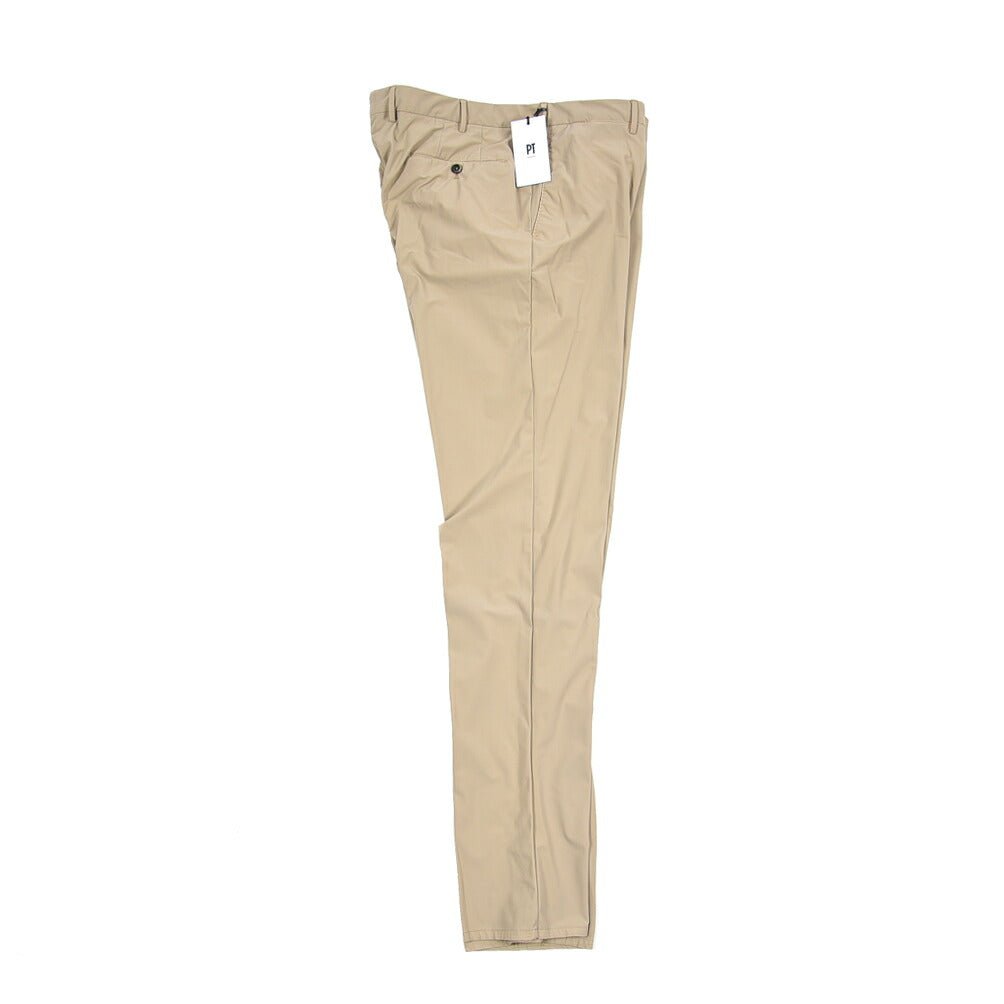 PT TORINO Active "SLIM FIT" 高機能ストレッチナイロン ノータックスリムパンツ / KINETIC FABRIC ベージュ 54 | GUARDAROBA MILANO OFFICIAL STORE