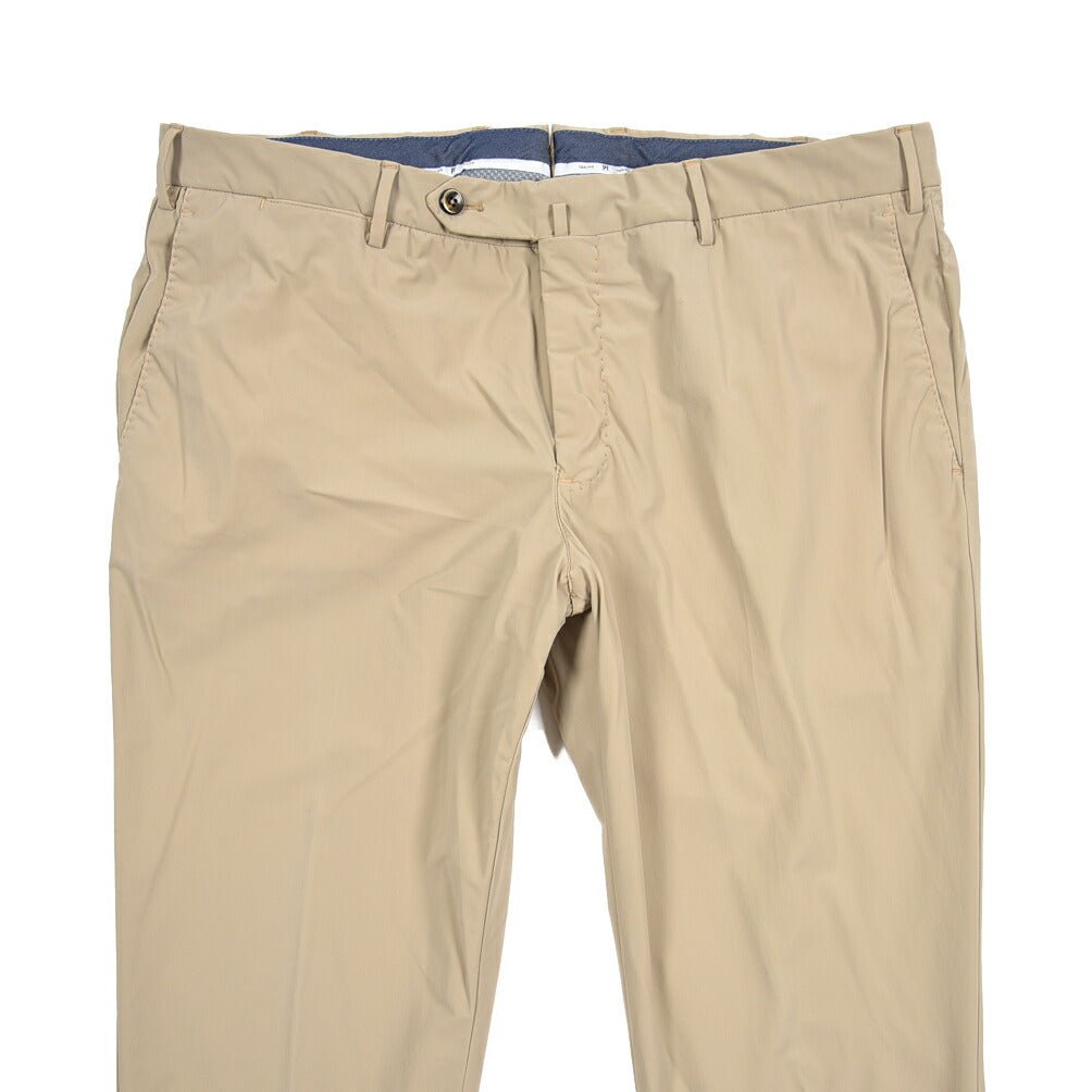 PT TORINO Active "SLIM FIT" 高機能ストレッチナイロン ノータックスリムパンツ / KINETIC FABRIC ベージュ 54 | GUARDAROBA MILANO OFFICIAL STORE