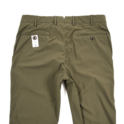PT TORINO Active "SLIM FIT" 高機能ストレッチナイロン ノータックスリムパンツ / KINETIC FABRIC カーキグリーン 48 | GUARDAROBA MILANO OFFICIAL STORE