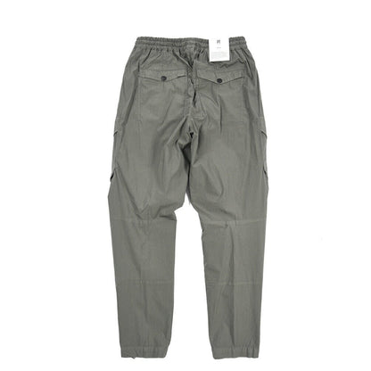 PT TORINO Active "THETA" ナイロン混コットン イージーカーゴパンツ / 裾ジップ カーキグリーン 46 | GUARDAROBA MILANO OFFICIAL STORE