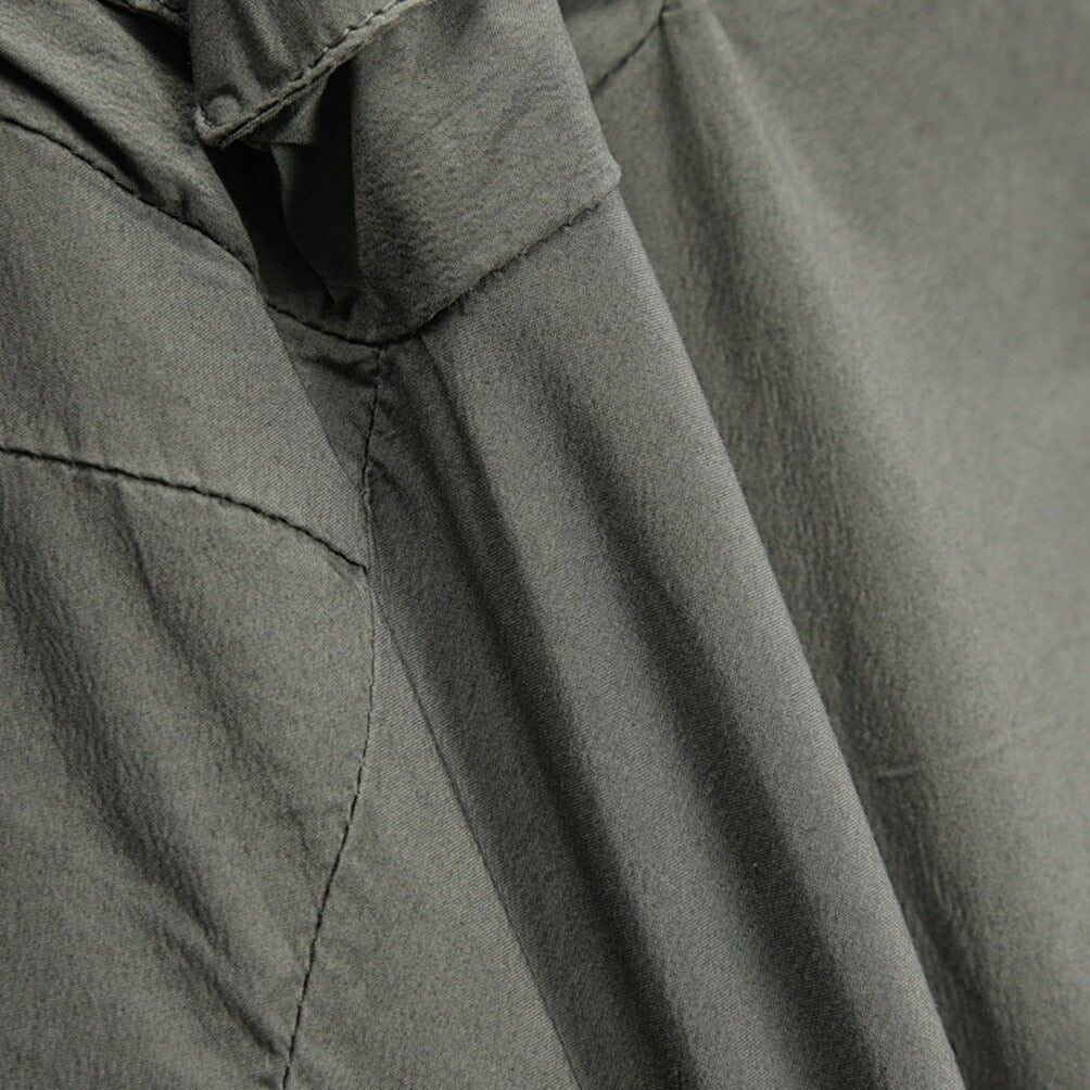 PT TORINO Active "THETA" ナイロン混コットン イージーカーゴパンツ / 裾ジップ カーキグリーン 46 | GUARDAROBA MILANO OFFICIAL STORE
