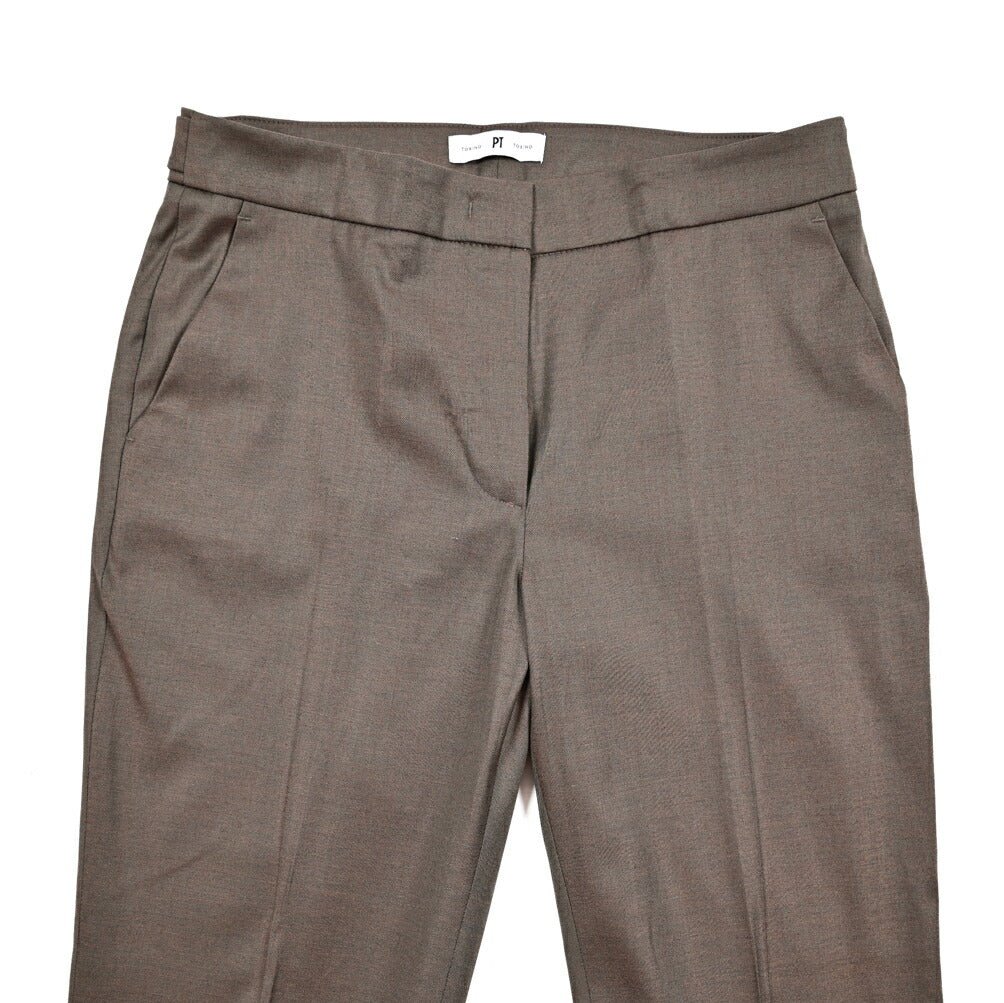 【レディース】PT TORINO ANDREA ビスコース混ウール ベルトレススラックス｜430891｜GUARDAROBA MILANO OFFICIAL STORE