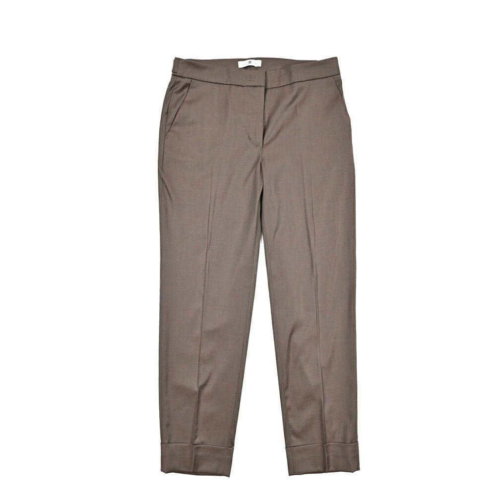 【レディース】PT TORINO ANDREA ビスコース混ウール ベルトレススラックス｜430891｜GUARDAROBA MILANO OFFICIAL STORE