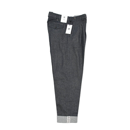 PT TORINO "CARROT FIT" コットン100%デニム ツータックパンツ / デニスラ ネイビー 50 | GUARDAROBA MILANO OFFICIAL STORE